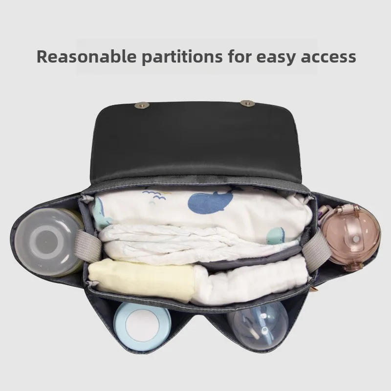 Description Picture 5 of itemStroller Organizer Bags Mummy Large Capacity Travel Hanging Bag Bottle Holder Pram Mommy Diaper Bags Baby Stroller Accessories