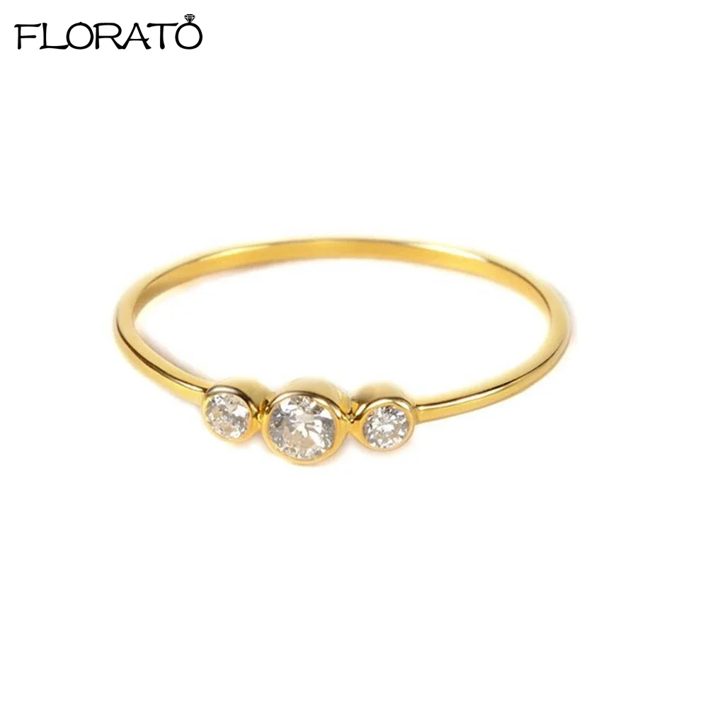 

Fashion 925 Sterling Silver Rings White Zircon Classic Engagement Rings for Women Wedding Fine Crystals Jewelry Gifts