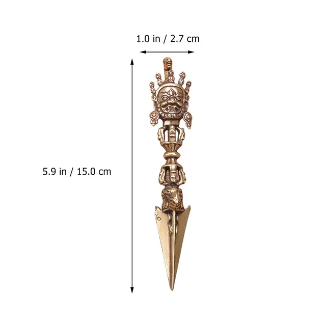 Vajra Tibeti Mozgó Sárgaréz Amulet Buddhizmus Phurba Dísz Shui Feng Szobor Dorje Meditáció Kabalája Kézműves Dharma Díszek Varázsa - Image 3