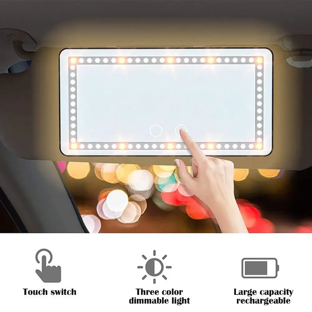 Clip-On LED Car Vanity Mirror - Image 3
