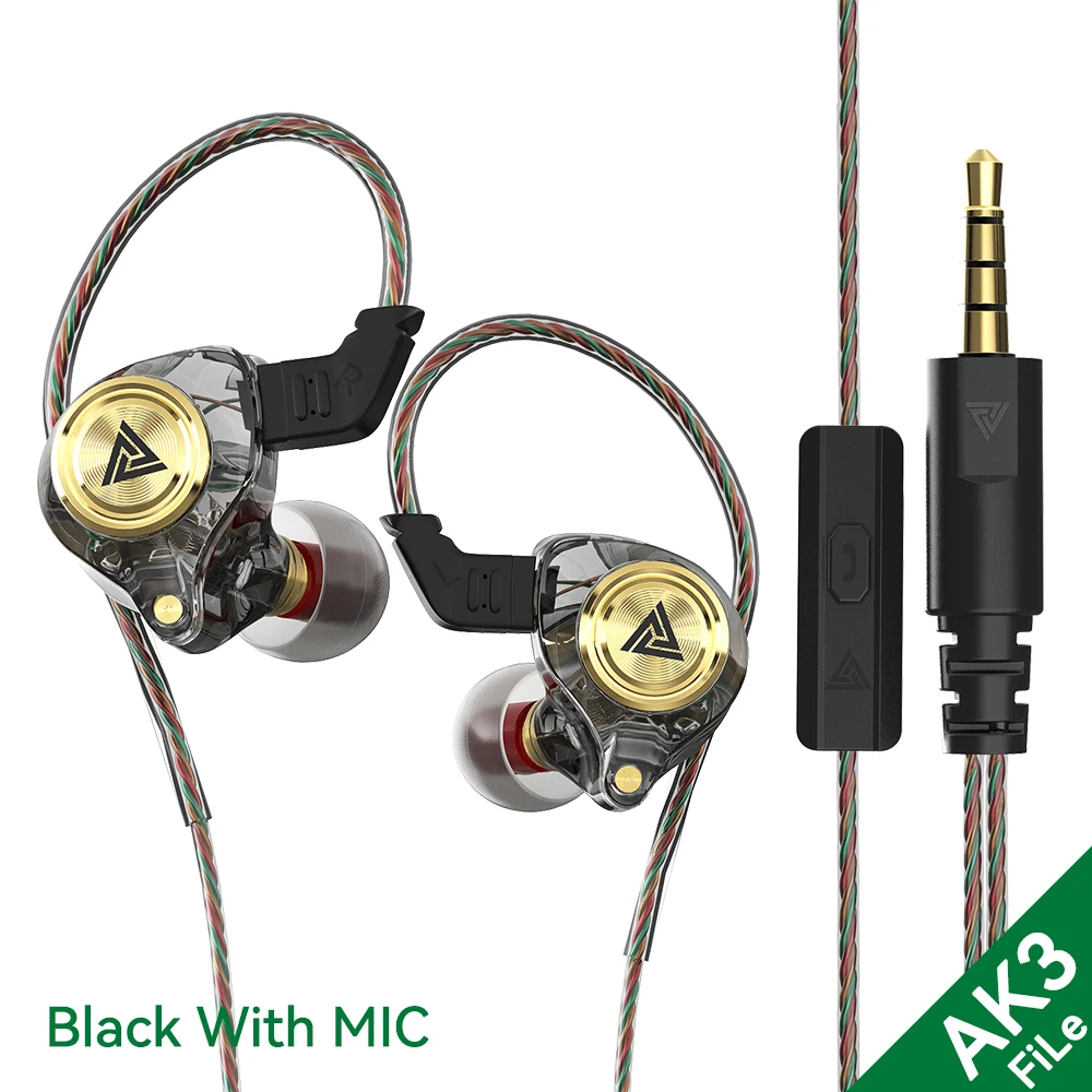Premium Wired Earphones with Microphone – HiFi Sound, Bass Boost, Noise Cancelling