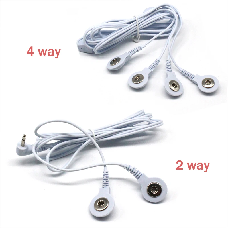 2.5mm Electrode Cable Line for Tens Acupuncture Therapy Massager Nerve Muscle Stimulator Electrode Cable Line Connector Wire For electrode lead wires