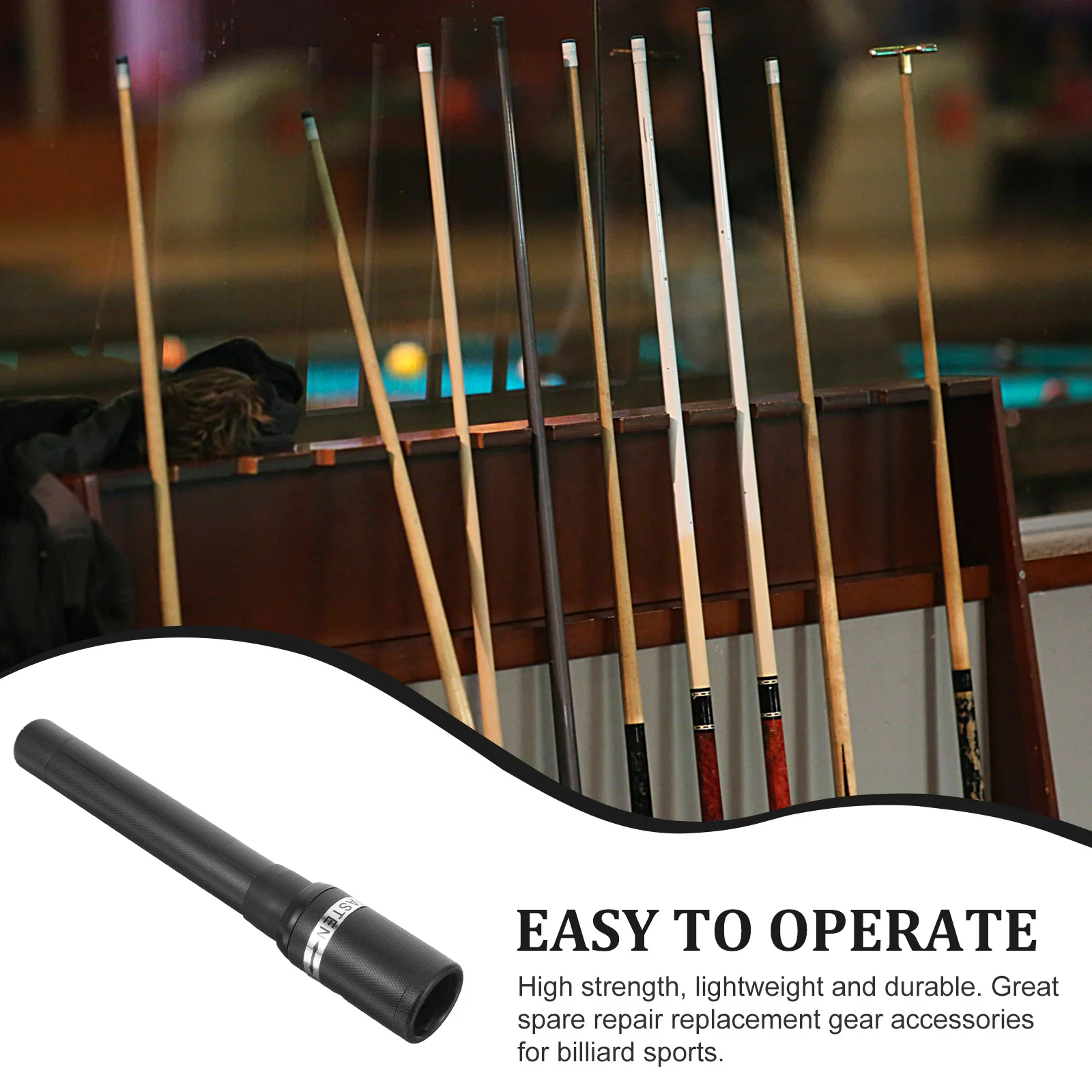 Pool Stick Extension Golfs Extender Portable Rod Shaft Billiard Supplies Snooker Balls Pool Extensions Plastic Golf Club