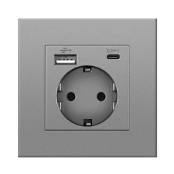 Carica USB da Muro Novski con Doppie Prese Standard UE, 110V-250V, 16A