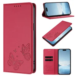 Magnetic Butterfly Leather Wallet Case - Elegant and Versatile Design for OPPO A6X (D)
