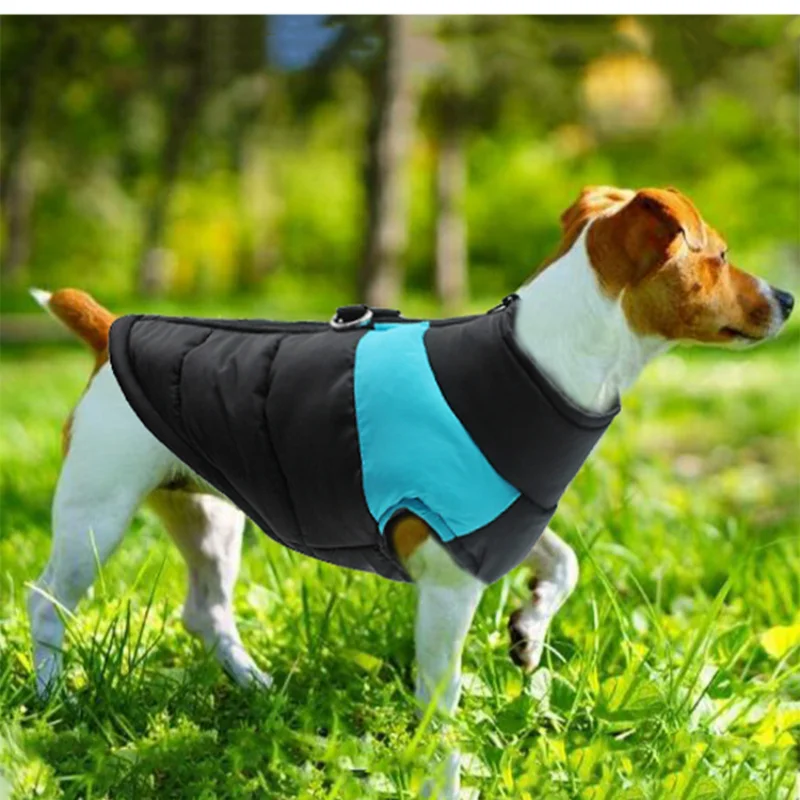 Dog Coats Warm Pet Dog Coats Waterproof Pet Jacket with Zipper Thick Padded for Small Medium Large Dogs