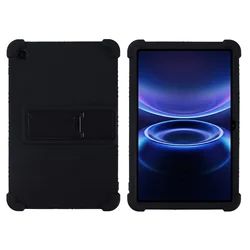 Enhanced Shockproof Silicon Tablet Cover with Kickstand and Airbag Protection - 9.7 inch for Redmi Pad 2 9.7 2026 (Black)