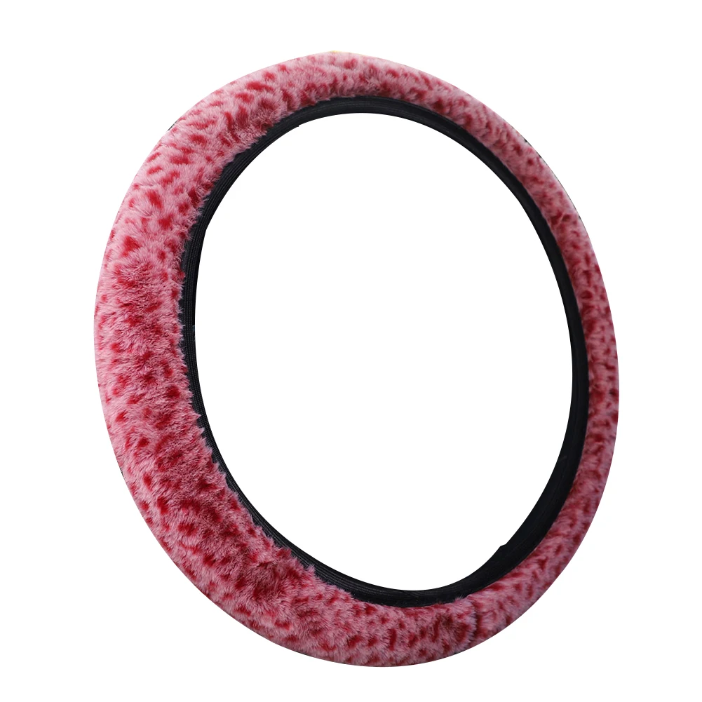 

Fashionable And Portable Car Accessories Plush Steering Wheel Cover Comfortable Driving Fashionable And Portable
