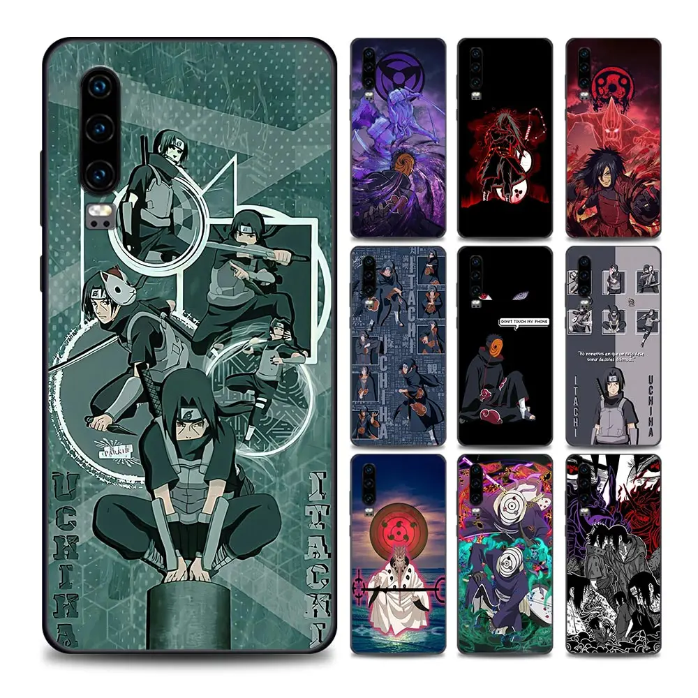 Naruto Uchiha Madara Sasuke Itachi Phone Case for Huawei P10 Lite P20 Pro P30 P40 P50 Plus P Smart Z Soft Silicone |
