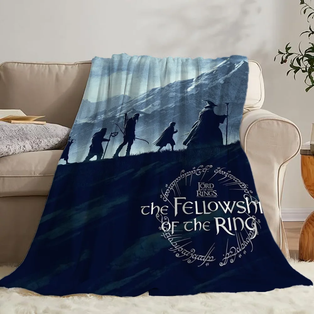 Home and Decoration The Lord of the Rings Decorative Blankets for Sofa Cover Blanket Luxury Bedding Cobija Fluffy Plaid Throw & 2