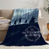 Home and Decoration The Lord of the Rings Decorative Blankets for Sofa Cover Blanket Luxury Bedding Cobija Fluffy Plaid Throw & 2