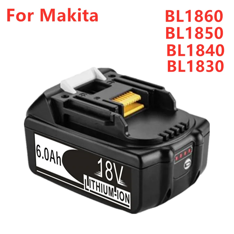 

6000mAh Li-Ion Akku Für Makita 18V Bateria Power Werkzeuge mit LED Ersatz LXT400 BL1860 BL1850 BL1840 BL1830