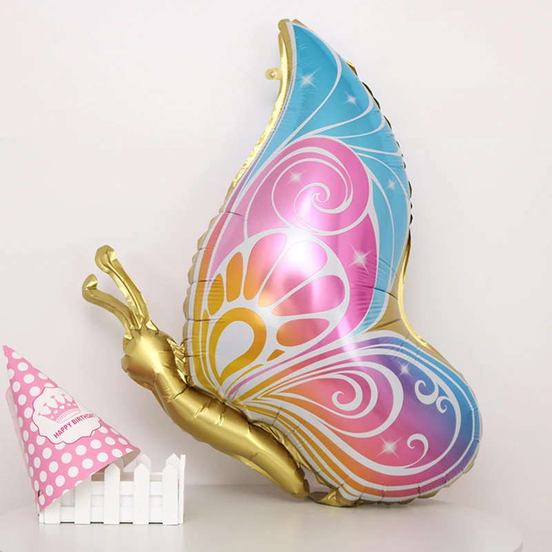 Vibrant Butterfly Aluminum Foil Balloons for Celebrations and Decor