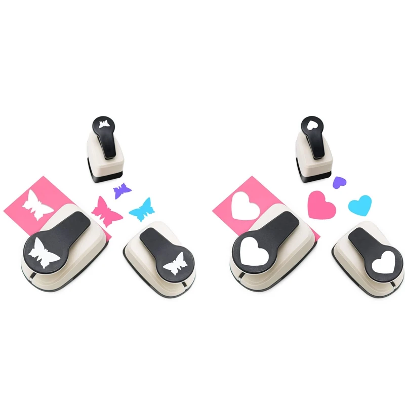 

Heart Hole Punch,Heart Paper Punch,Heart Punches For Paper Crafts, Heart Shaped Hole Punch,9/16/25Mm Hole Punches Set Durable