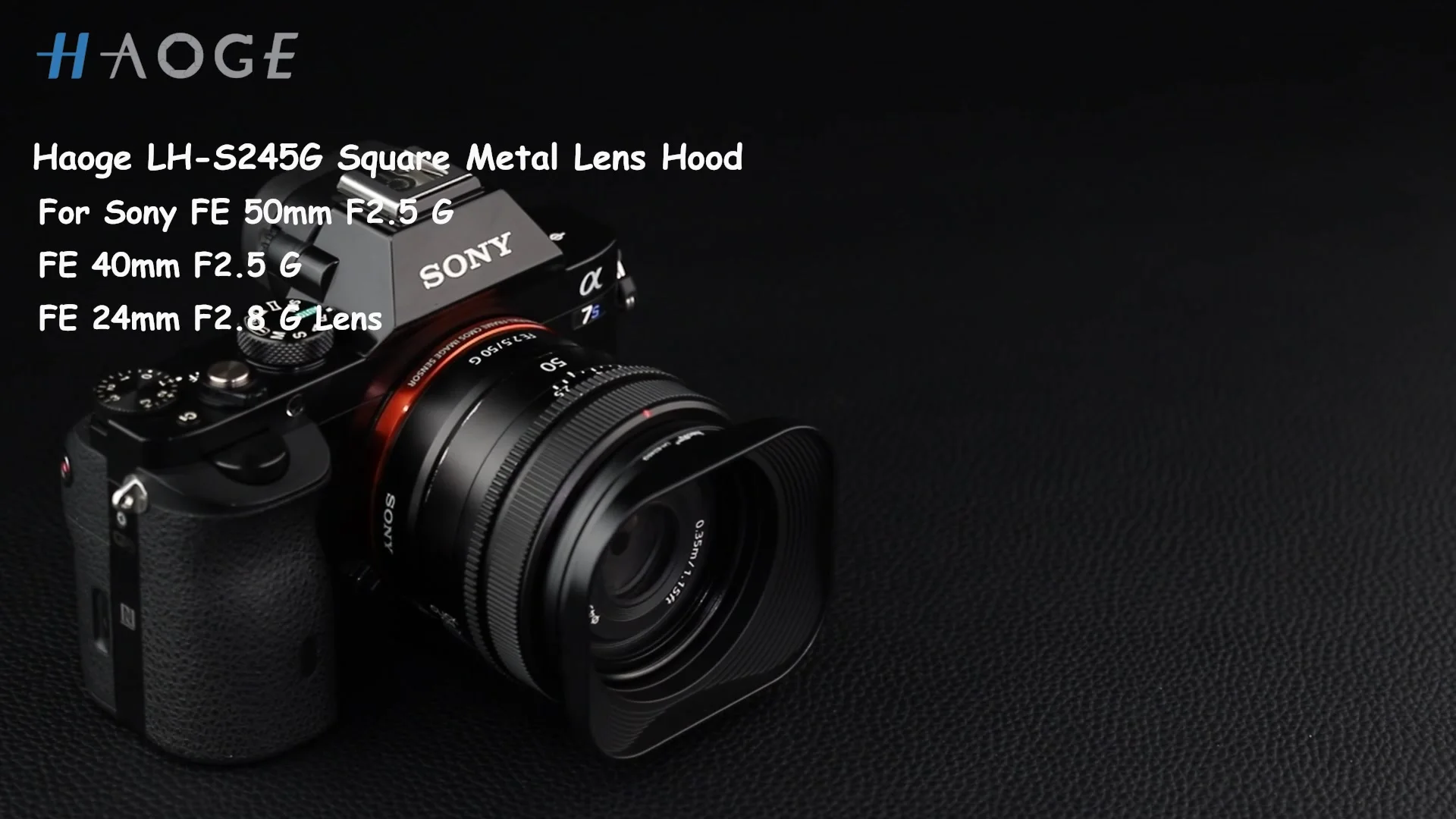 美品】SONY 50mm F2.5 Gレンズ 保護フィルター＆フード付き ソニー FE 40mm