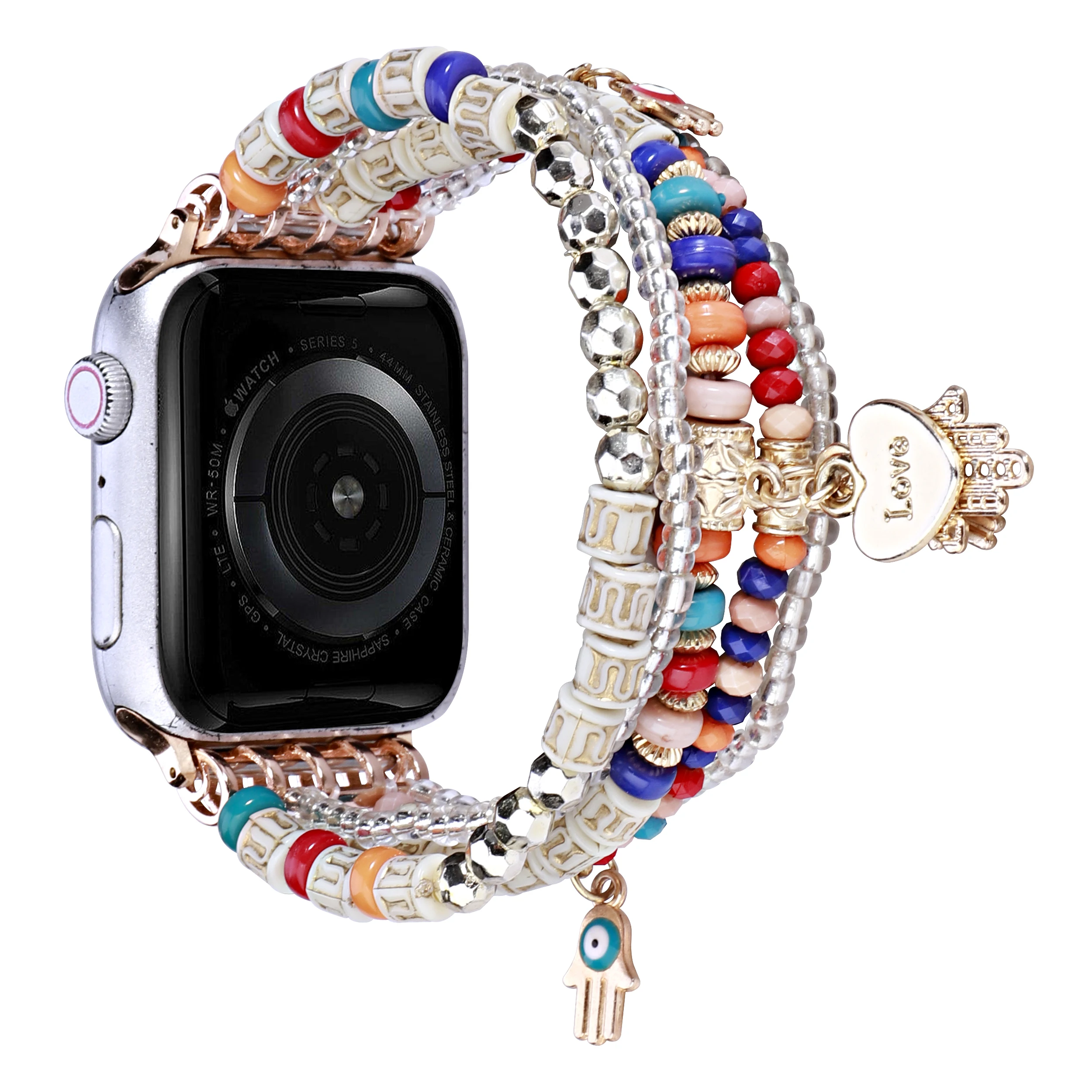 Elegant Elastic Beaded Bracelet Strap