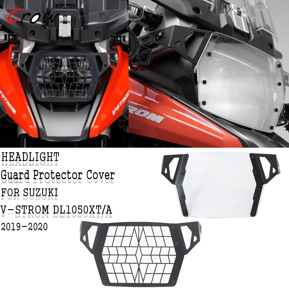 

For Suzuki DL 1050 V-Strom vstrom dl1050 DL1050XT/A DL1050A/XT 2019-2021 Headlight Grille Guard Cover Head Light Lamp Protector