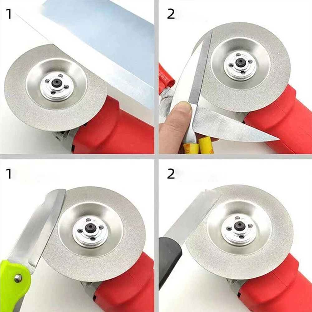 

Diamond Grinding Disc 100mm Cut Off Discs Wheel Glass Tools Angle Grinder Blade Glass Cuttering Jewelry Rock Lapidary Saw Blades