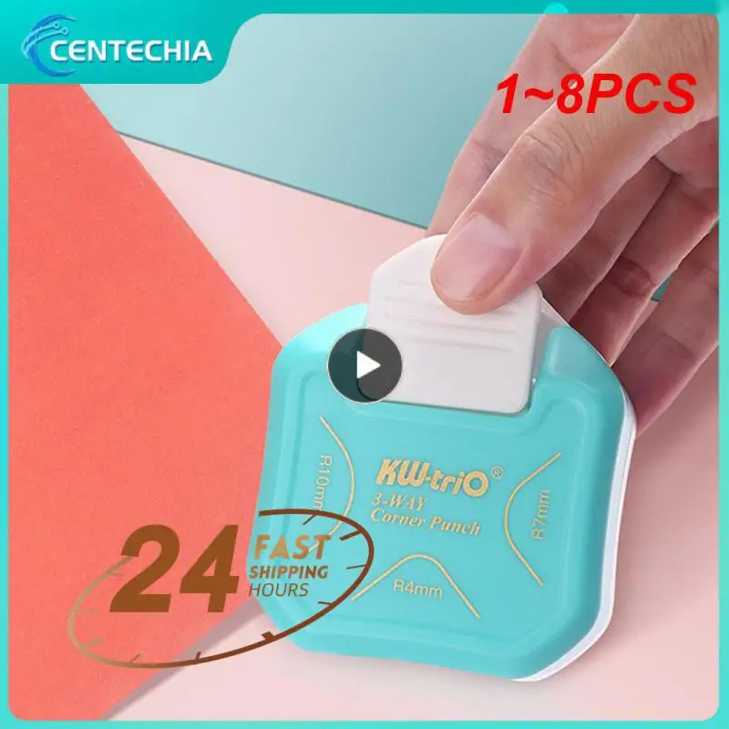 

1 ~ 8 шт. карамельных цветов R5 R4 R7 R10 угловой Обрезной инструмент для бумаги Пробойники для скрапбукинга карточки фотоинструменты для школы