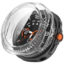 Premium Tempered Glass PC Watch Case - Anti - falling Protective Shell with Ultra - Durable Cover Design for Watch Ultra 2025 (Transparent)