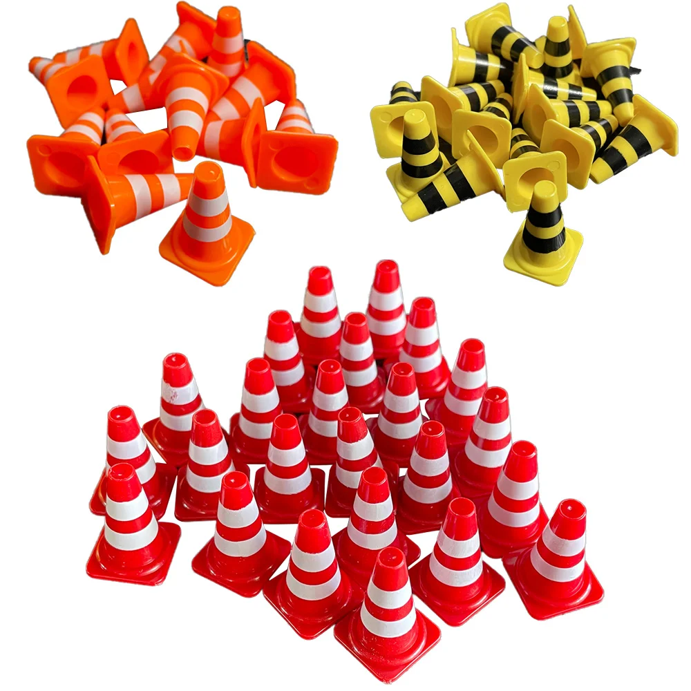 

20pcs/Set Traffic Cones Mini Children Birthday Decoration Race Car Theme Party Construction Class Teaching Red Orange Yellow