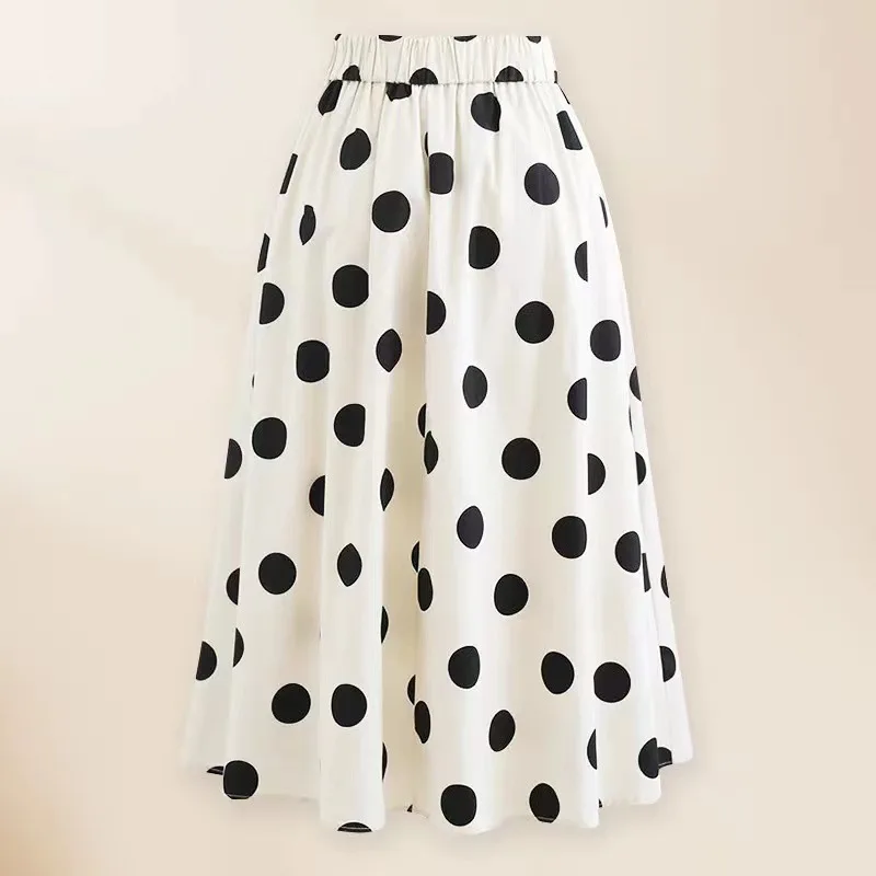 2024 New Sweet Cute Bow Bikini Contrasting Color Camisole Jumpsuit Two-pieces Sexy Elegant Polka Dot Beach Midi Skirt Swimsuit