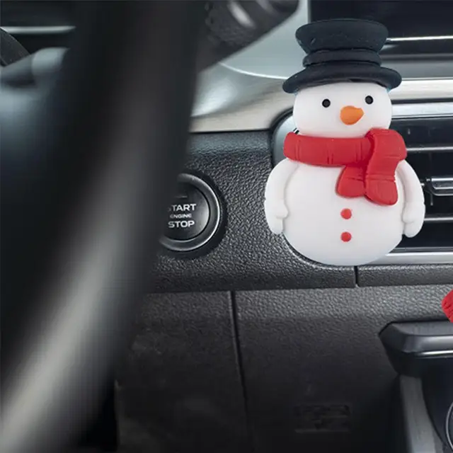 Désodorisant de voiture de Style noël, mignon père noël bonhomme de neige  voiture décoration de ventilation cadeaux Clips de sortie d'air voiture  parfum intérieur - AliExpress