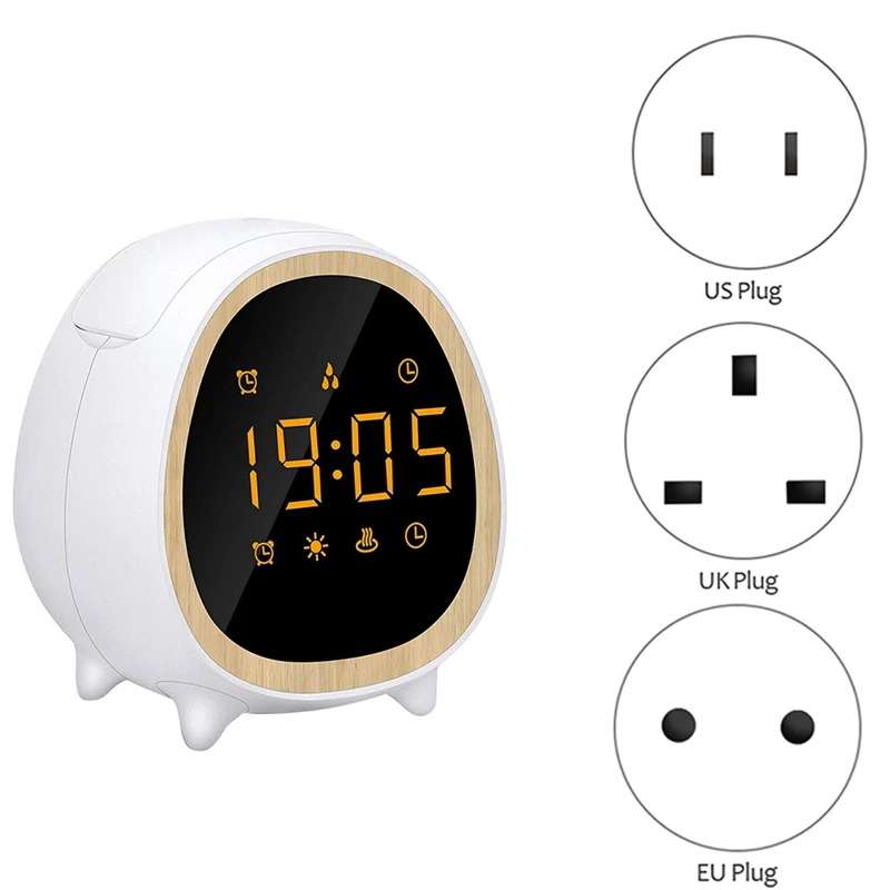 

Essential Oil Diffuser Clock With LED Time Display, For Bedside
