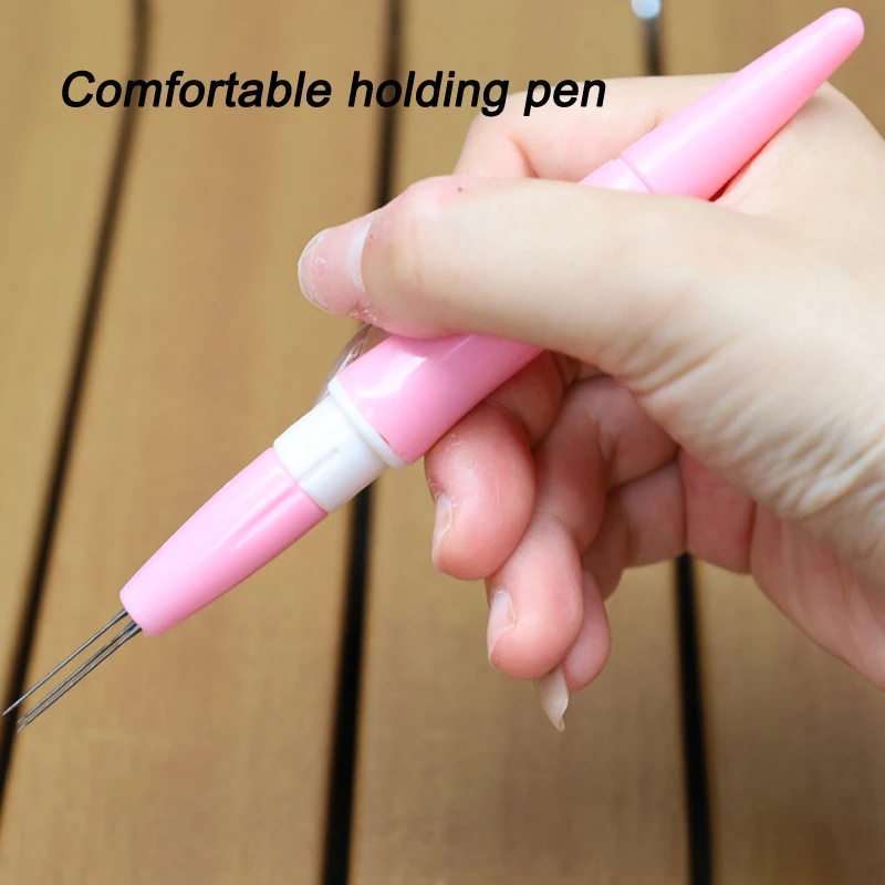 Needle Felt Needle Felt Poke Needle Felt Tool Mini Needle Felt Handle DIY Material Tool Embroidery - 4