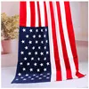 American British Flag Design Bath Towel 140x70cm Absorbent Cotton Beach Towel Drying Washcloth Swimwear Shower Towels 2