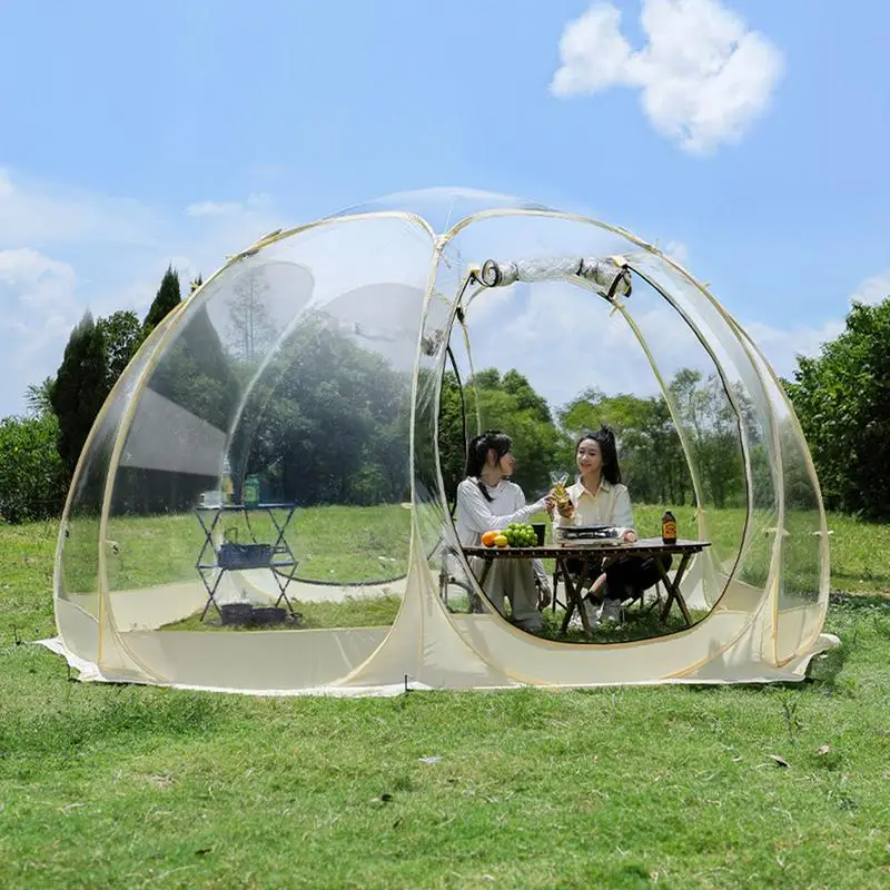 

Кемпинговая палатка прозрачная на 4-8 человек, купольная палатка со звездами, портативные сферические палатки, 360 градусов, Панорамное окно, наружные тенты для солнечных комнат