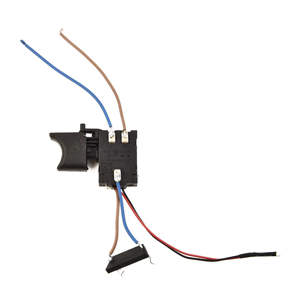 1pc Electric Drill Dustproof Speed Control Push Button Trigger Switch DC 7.2-24V Cordless Drill Switch Replacement