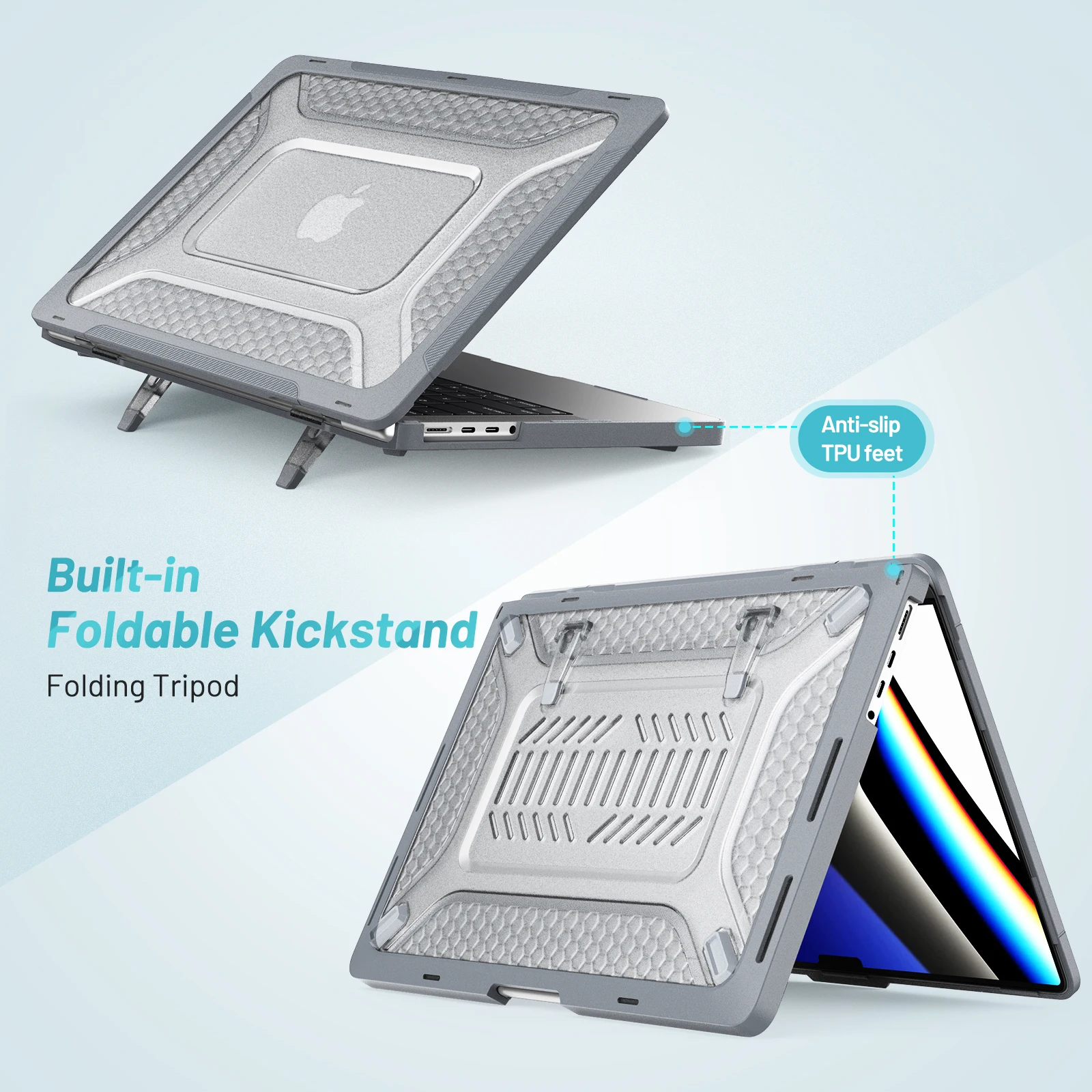 Capa para Laptop para Macbook Capa para Macbook m3 Pro 14 Modelo A2992 A2918 Suporte de Resfriamento Shell Inferior para Macbook m3 Max 16 A2991 2023 - Imagem 6