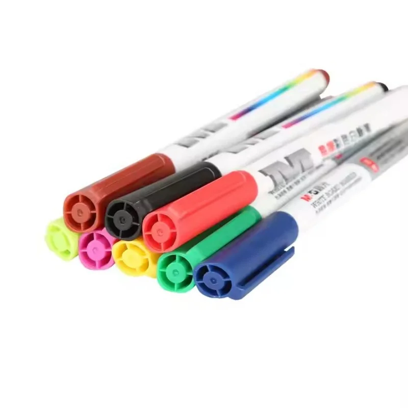 M&G Whiteboard pen Drawing pen Blackboard color pen, portable and easy to erase color 8 sets