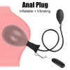 10 Modes Vibrator Anal Plug Female Masturbator 2 In 1 Inflatable Vagina Expander Butt Dilator Sex Toys For Women Men 1