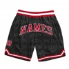 Custom Black Light Blue-Pink Authentic Throwback Basketball Shorts  3D All Over Printed Men's Shorts Quick Drying Beach Shorts 5