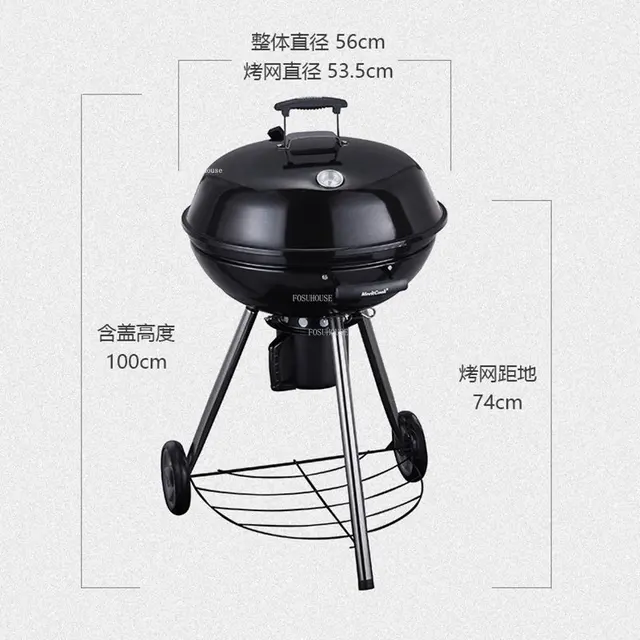 Kültéri Máglya Parti Barbecue Kályha Amerikai Kerek Tűz Gödrök Kemping Otthoni Kerti Udvar Faszén Grill Állvány Brazier - Image 6