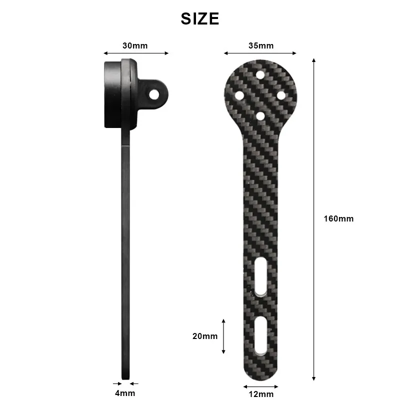 Carbon Fiber Bicycle Computer Holder for Road Bikes - GPS Mount & Speedometer Rack