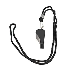 Premium Black Referee Outdoor Sports Whistle for Basketball & Volleyball (1PCS)