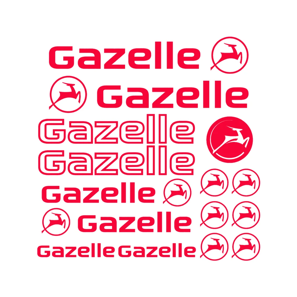 Adesivo Sticker Per Bici Gazella In Vinile - UV Resistente E Waterproof
