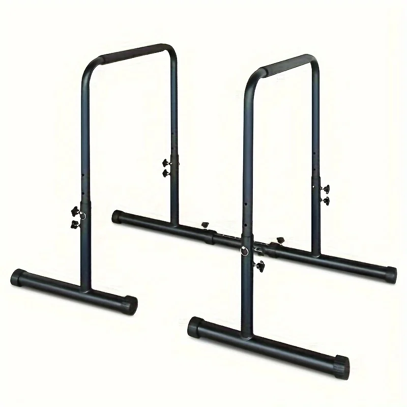 

Power Tower Dip Station Pull Up Bar Stand Adjustable Height Heavy Duty Multi-Function Fitness Training Equipment Gym set women H