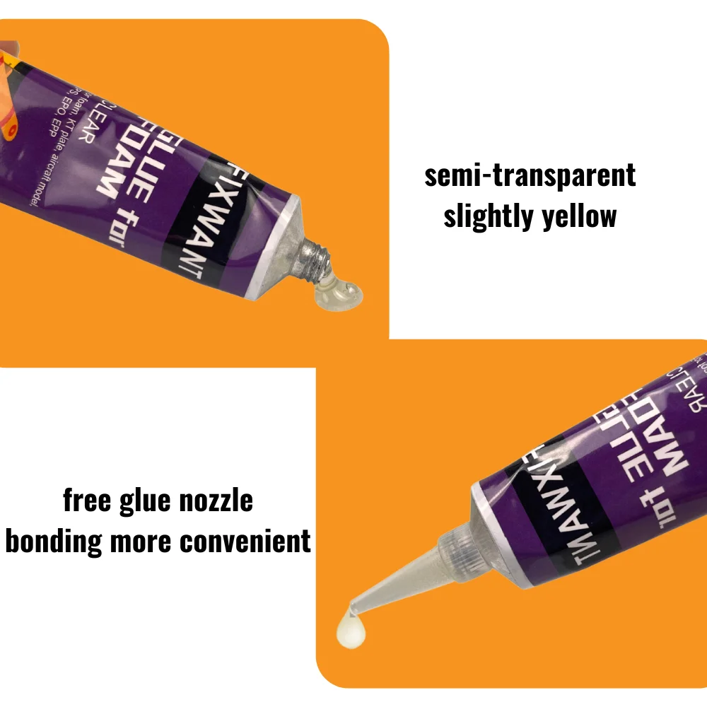 30ML FIXWANT EPO EPP KT EPP EVA Glue For RC Airplane Fixed-Wing Drones Repair DIY Parts Model Aircraft Foam Glue 3