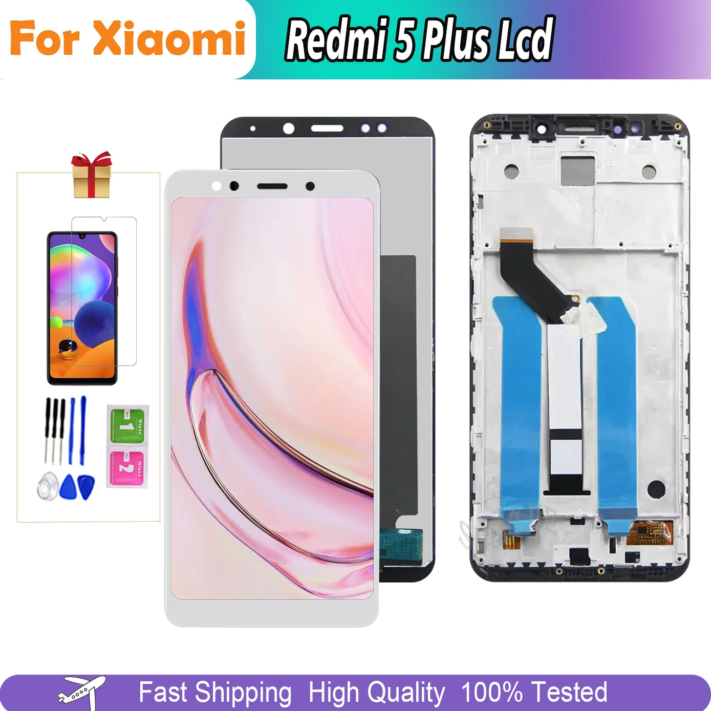 

ЖК-дисплей для Xiaomi Redmi 5 Plus с сенсорным экраном и дигитайзером