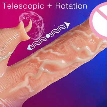 Heating Realistic Thrusting Dildo Vibrator for Woman Remote Control Soft Big Penis G Spot Vagina Masturbator Sex Toy for Adult 2