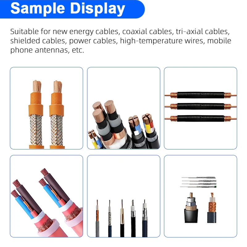 Semi-Automatic 1-7mm² Coaxial Cable Stripping Machine 9 Layers Strip Stripper for high-temperature cable vehicle-mounted cable 4