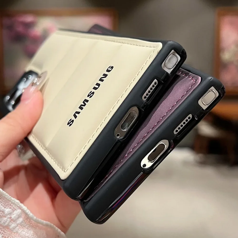 Original Samsung Down Jacket Phone Case - Soft TPU Wave Puffer Shockproof Coque