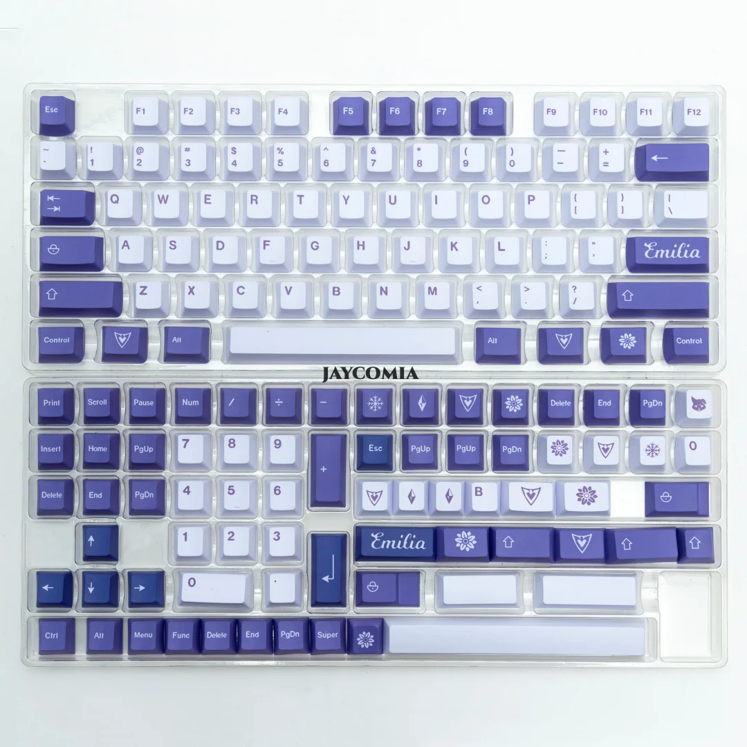 Cherry Pbt Dye Sub Keycaps 145 Chaves Keycaps Roxo Teclado Mecânico Jogos Jogo Frost Witch Emilia mx Switch Diy - Imagem 6