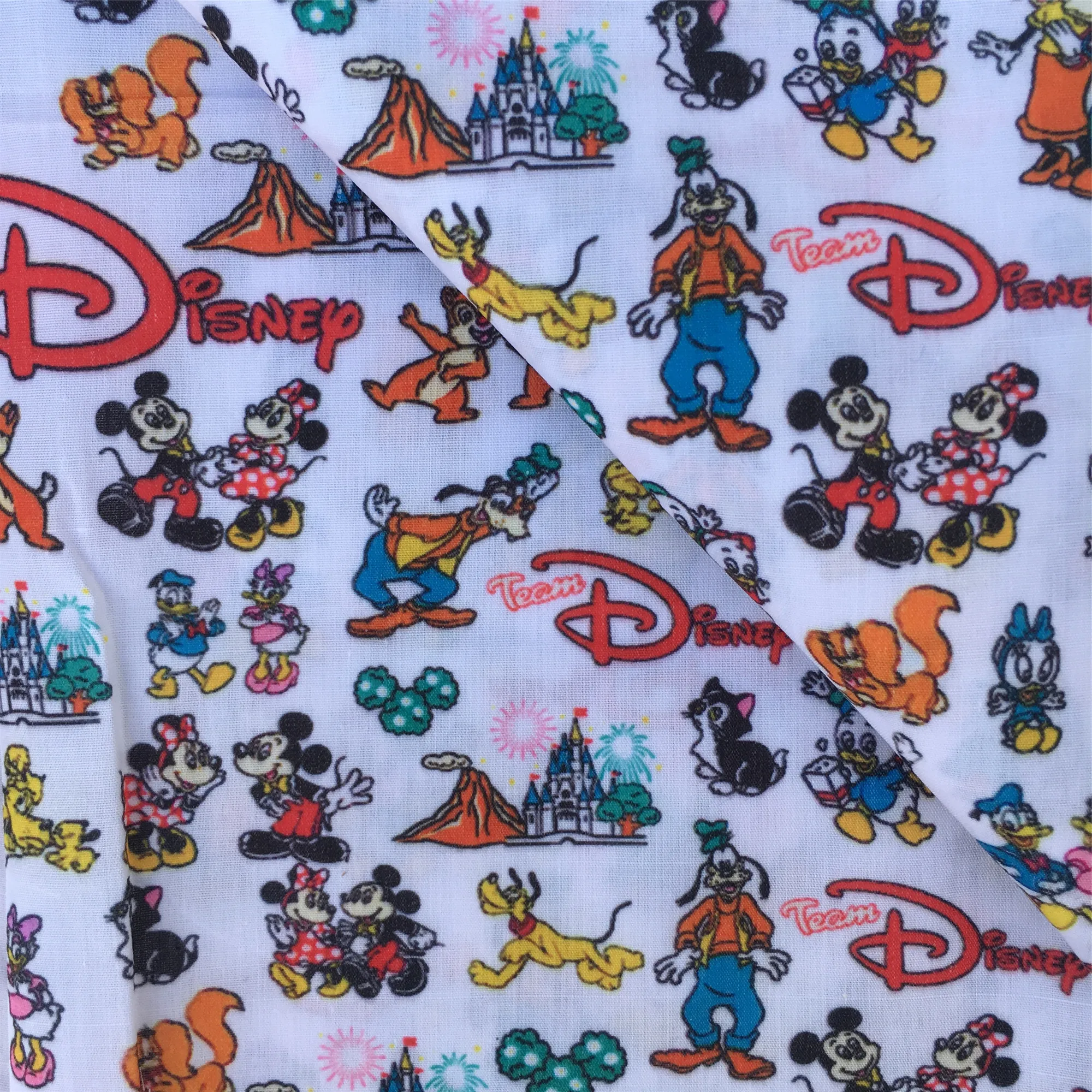 Disney donald Réce mickey 50*145cm Poliészter Pamut Ablakszövet Összevarrás quilting Ablakszövet Szabóipar Materiális DIY handmade