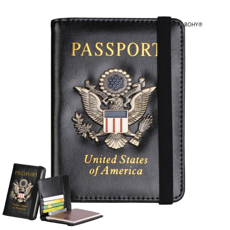 Multicard Passport Holder Passport Cover Travel Usa Usa Passport