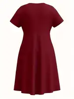 Robe Courte Décontractée Noire à Manches Courtes Imprimée Cœur Battant « Amour à Première Vue » pour Femme, Collection Quatre Saisons 2026 6